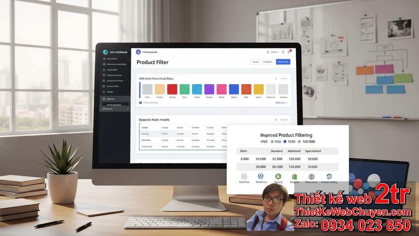 Thiết Kế Web Có Bộ Lọc Sản Phẩm Nâng Cao Bao Nhiêu Tiền? Bảng Giá Chi Tiết 2024