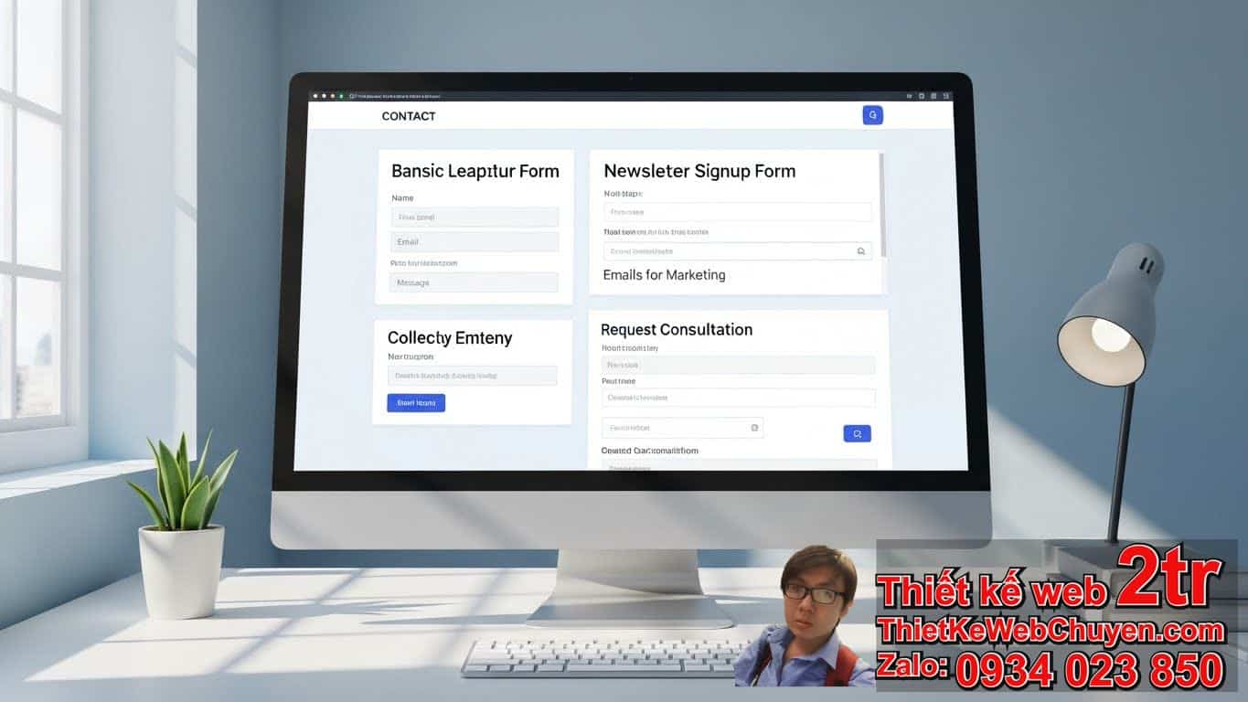 Thiết kế web có form thu lead bao nhiêu tiền nếu chỉ cần form cơ bản?