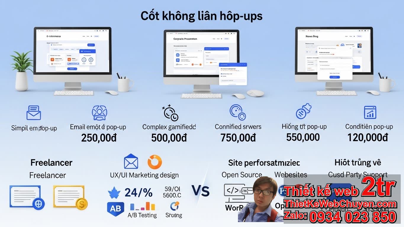 Thiết Kế Web Có Pop-up Khuyến Mãi Bao Nhiêu Tiền? Các Yếu Tố Ảnh Hưởng Đến Chi
Phí