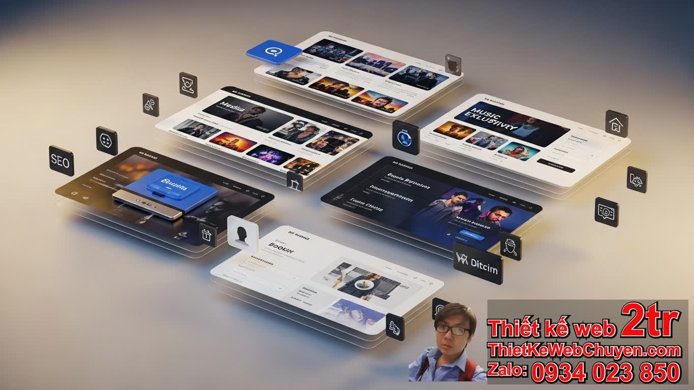 Thiết kế web công ty âm nhạc bao nhiêu tiền? Các yếu tố ảnh hưởng