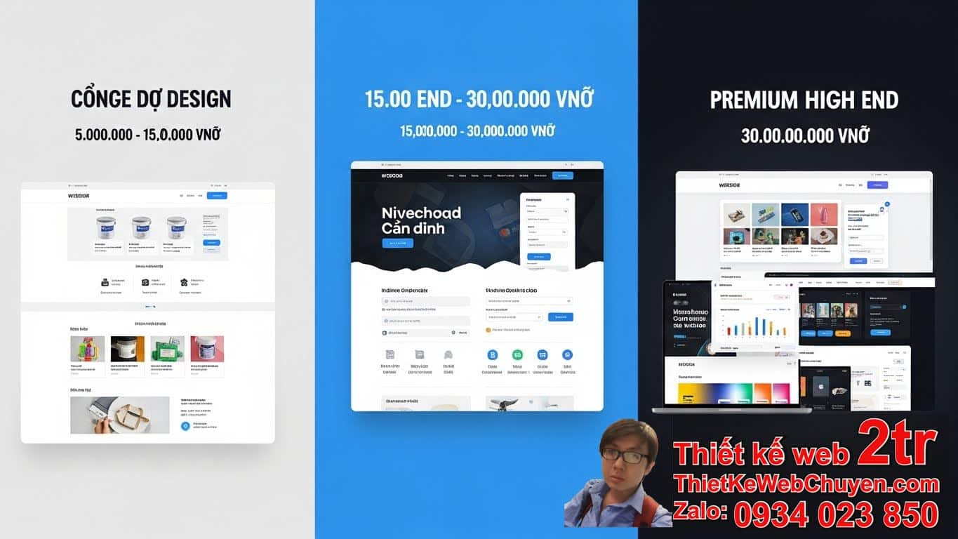 Thiết kế web công ty bán sơn bao nhiêu tiền? Tổng quan về chi phí