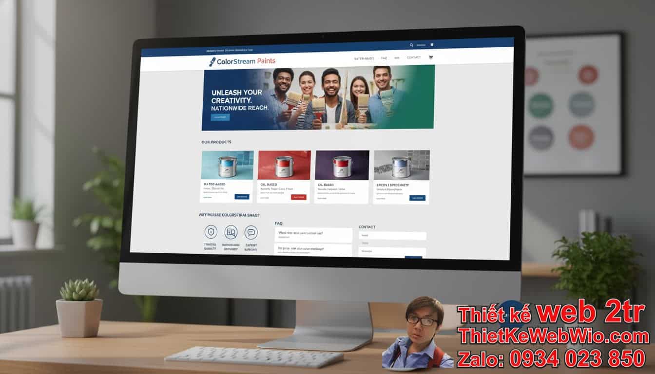 Thiết Kế Web Công Ty Bán Sơn Giá Rẻ: Tại Sao Lại Cần Thiết? Thiết Kế Web Công Ty Bán Sơn Giá Rẻ: Tại Sao Lại Cần Thiết?