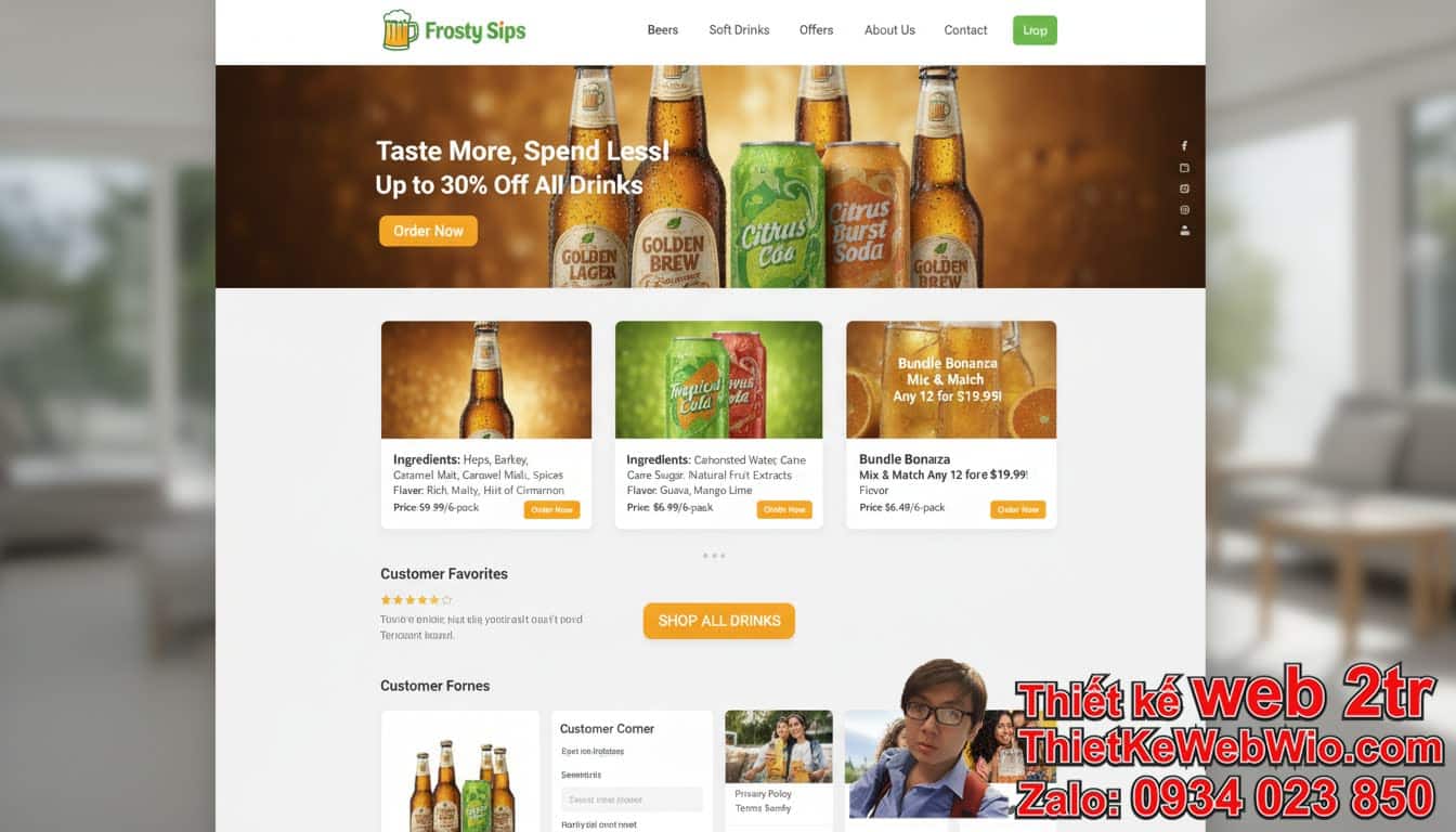 Thiết kế web công ty bia nước ngọt giá rẻ là gì và tại sao lại quan trọng?