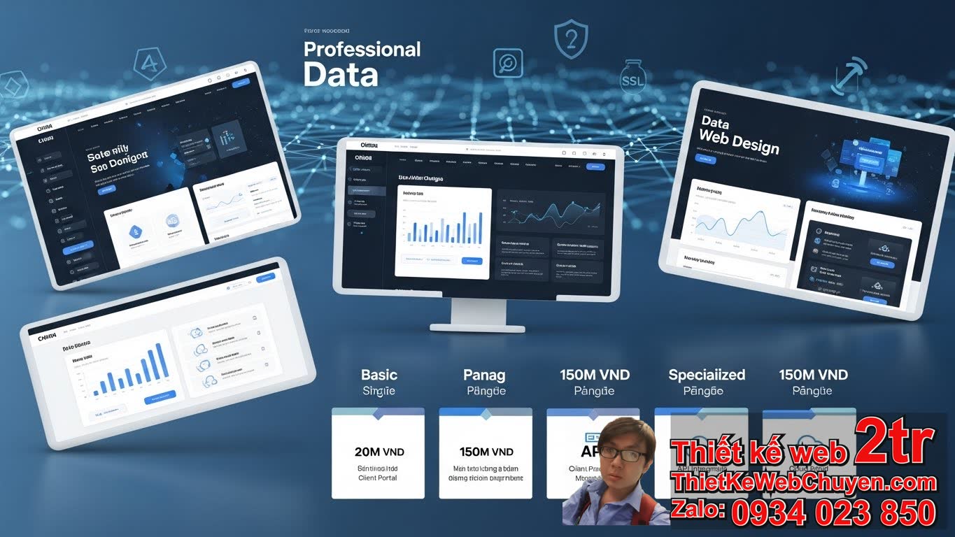Thiết kế web công ty dữ liệu bao nhiêu tiền?