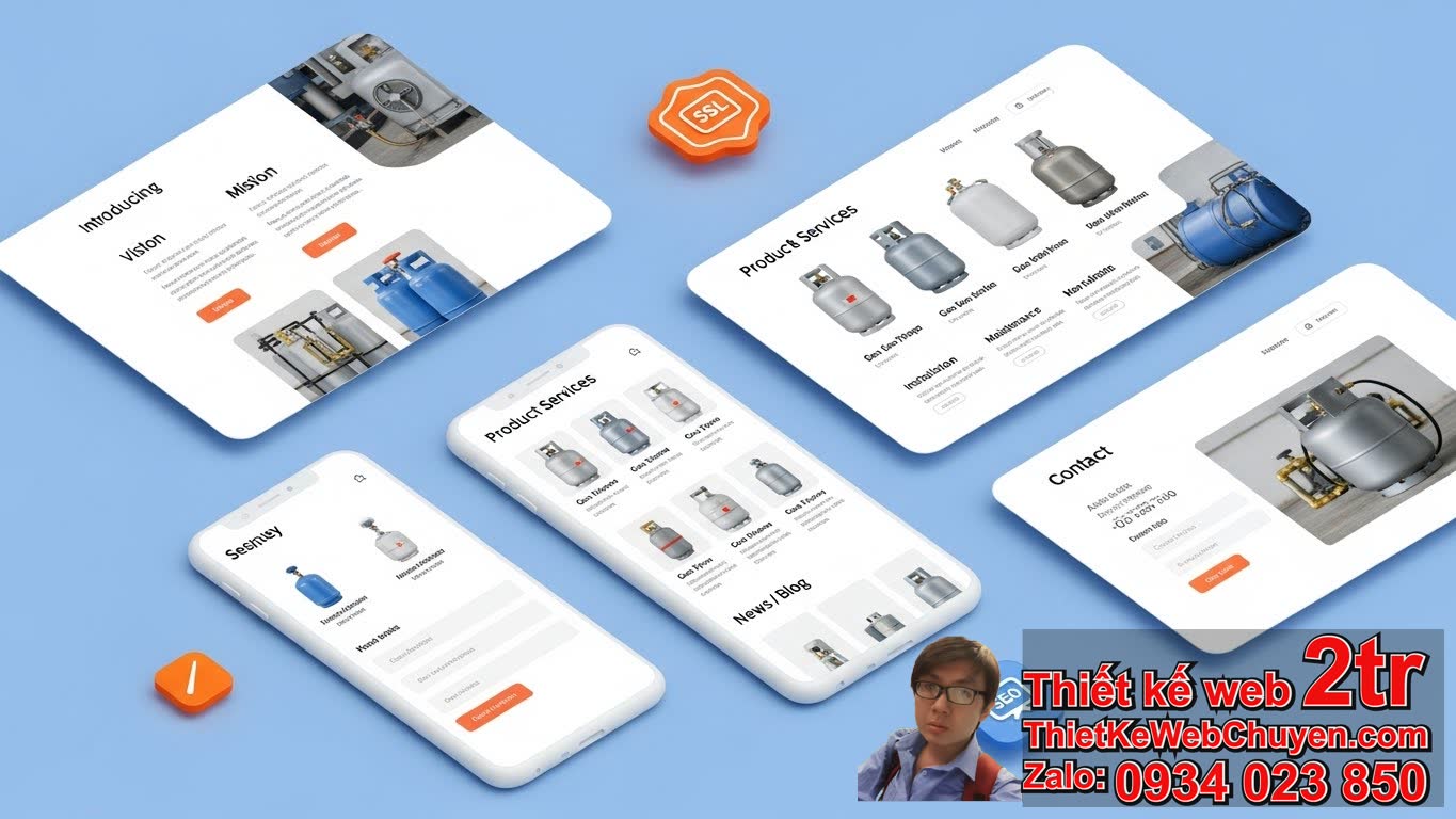 Thiết kế web công ty gas cơ bản giá bao nhiêu? Thiết kế web công ty gas cơ bản giá bao nhiêu?