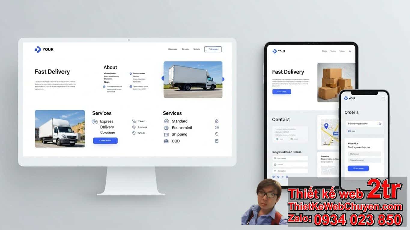 Thiết Kế Web Công Ty Giao Hàng Nhanh Bao Nhiêu Tiền Cho Các Gói Cơ Bản?