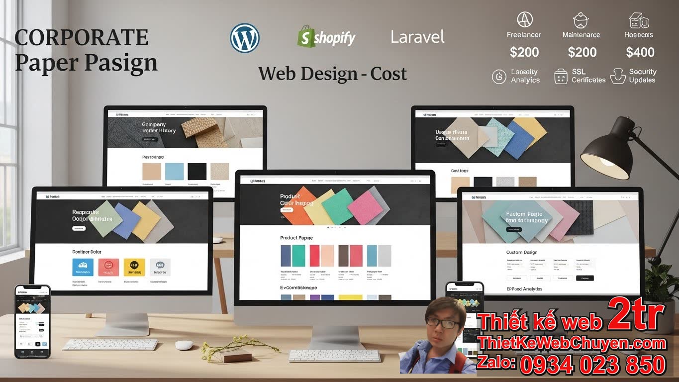 Thiết Kế Web Công Ty Giấy Bao Nhiêu Tiền? Các Yếu Tố Ảnh Hưởng Đến Chi Phí