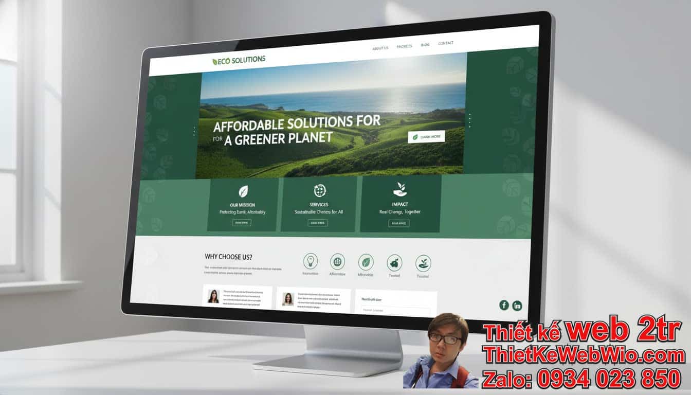Thiết kế web công ty môi trường giá rẻ có khả thi không?