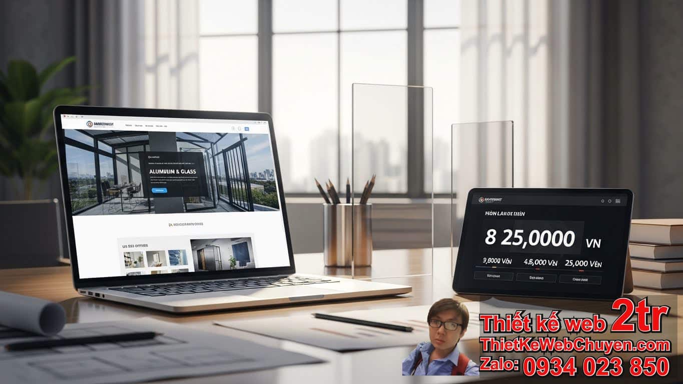Thiết Kế Web Công Ty Nhôm Kính Bao Nhiêu Tiền Trung Bình Hiện Nay?