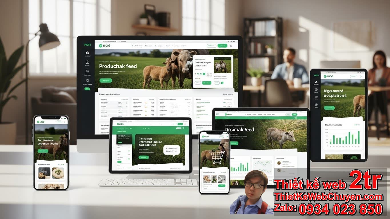 Thiết kế web công ty thức ăn chăn nuôi bao nhiêu tiền phụ thuộc vào những yếu tố
nào?