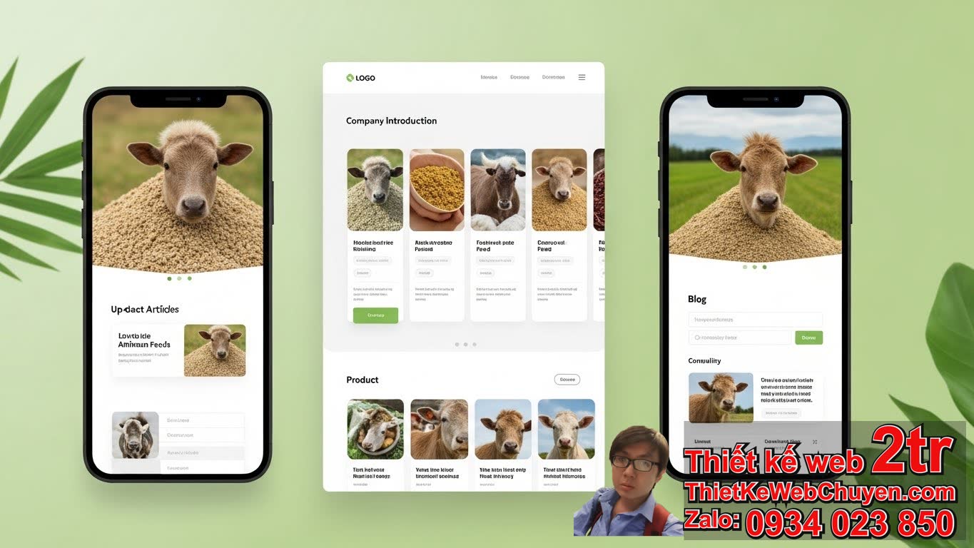 Thiết kế web công ty thức ăn chăn nuôi bao nhiêu tiền với các gói cơ bản?