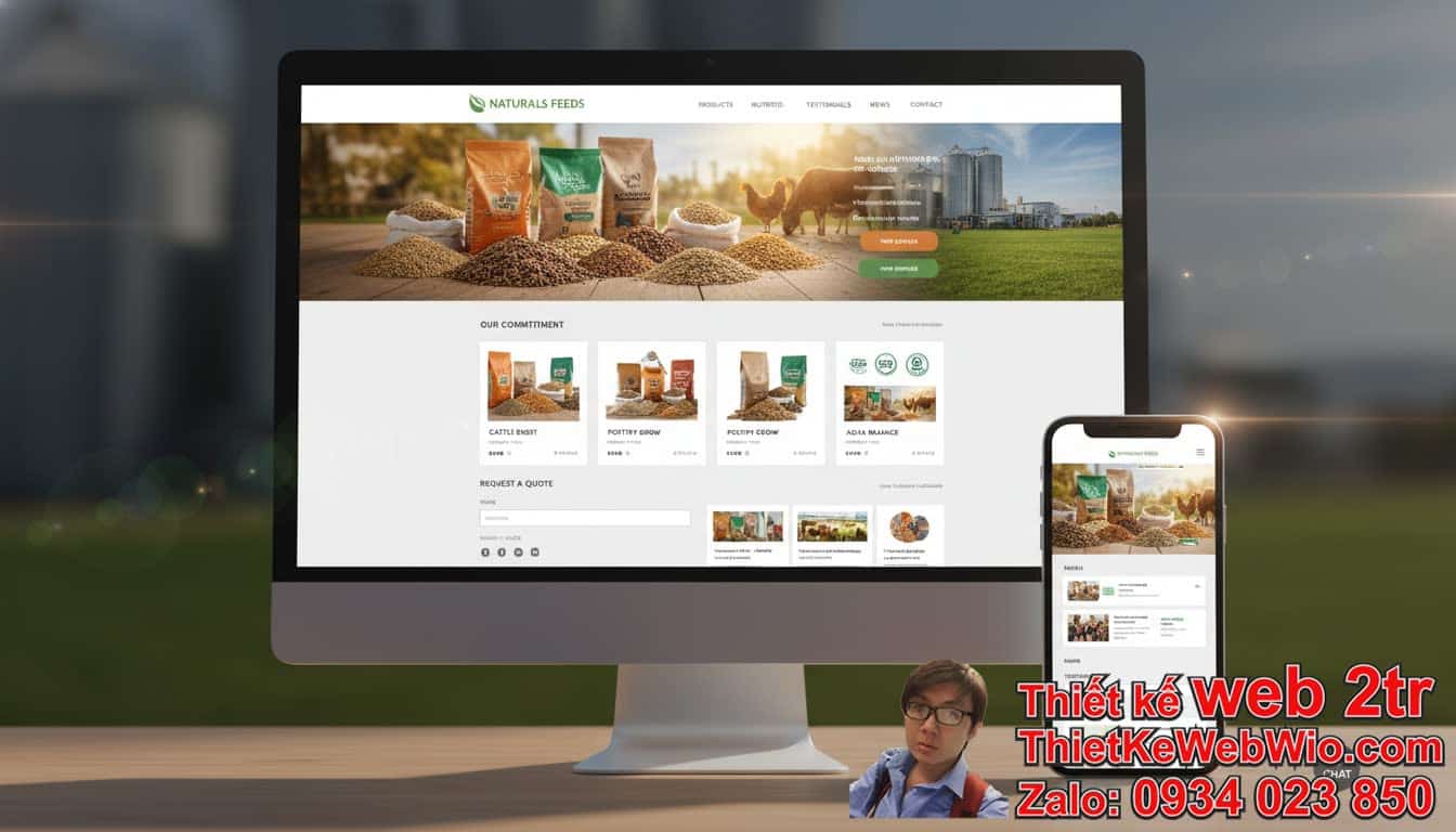 Thiết Kế Web Công Ty Thức Ăn Chăn Nuôi Giá Rẻ Có Thực Sự Khả Thi? Thiết Kế Web Công Ty Thức Ăn Chăn Nuôi Giá Rẻ Có Thực Sự Khả Thi?