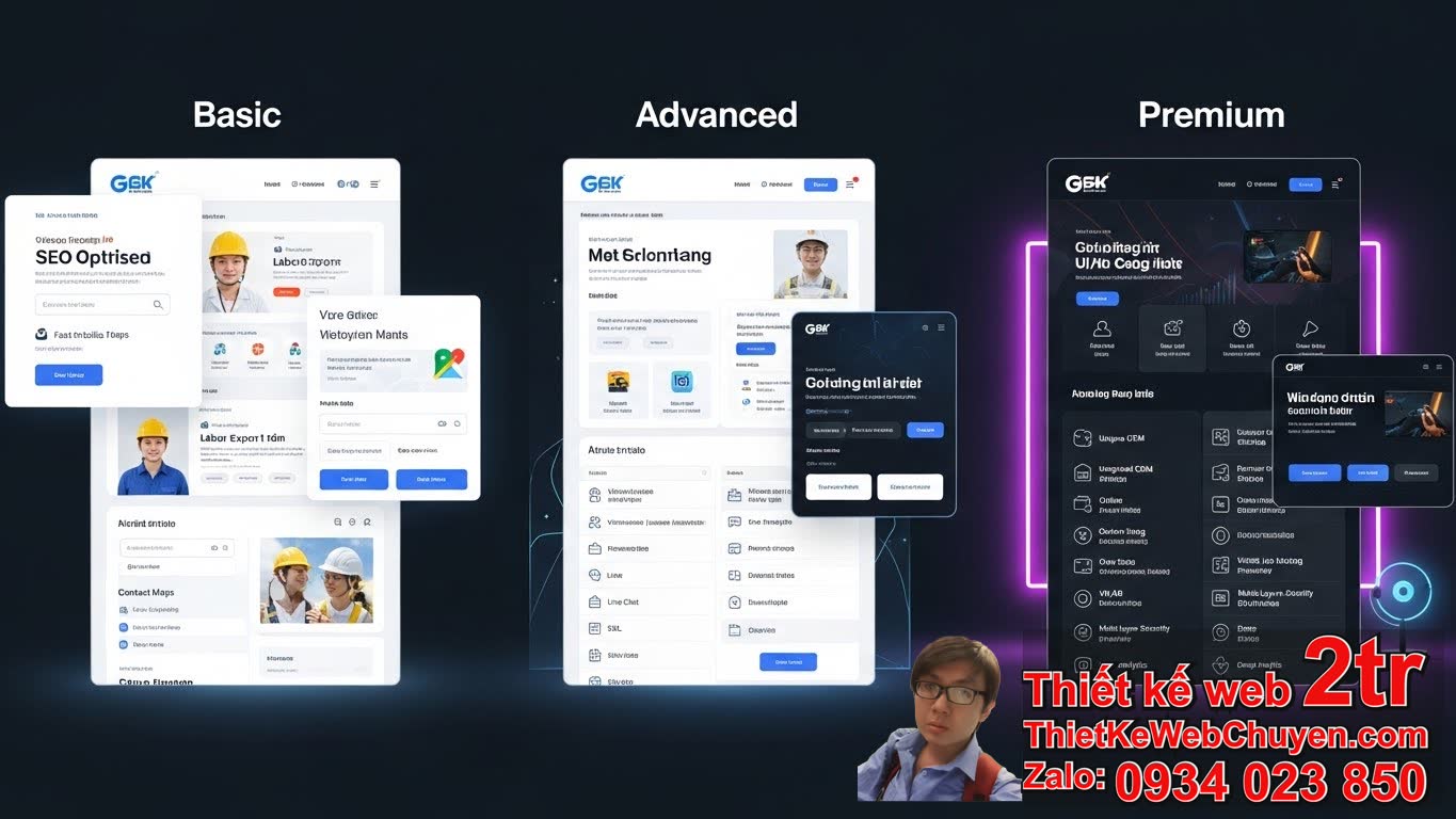 Thiết Kế Web Công Ty Xuất Khẩu Lao Động Bao Nhiêu Tiền? Phân Tích Chi Tiết Các
Gói Dịch Vụ