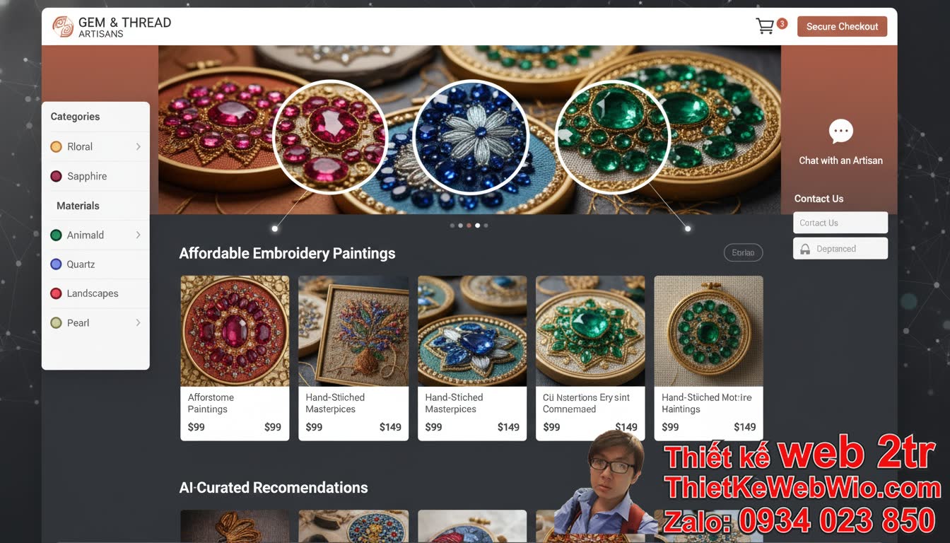 Thiết Kế Web Cửa Hàng Bán Tranh Thêu Đá Quý Giá Rẻ Có Thực Sự Khả Thi? Thiết Kế Web Cửa Hàng Bán Tranh Thêu Đá Quý Giá Rẻ Có Thực Sự Khả Thi?