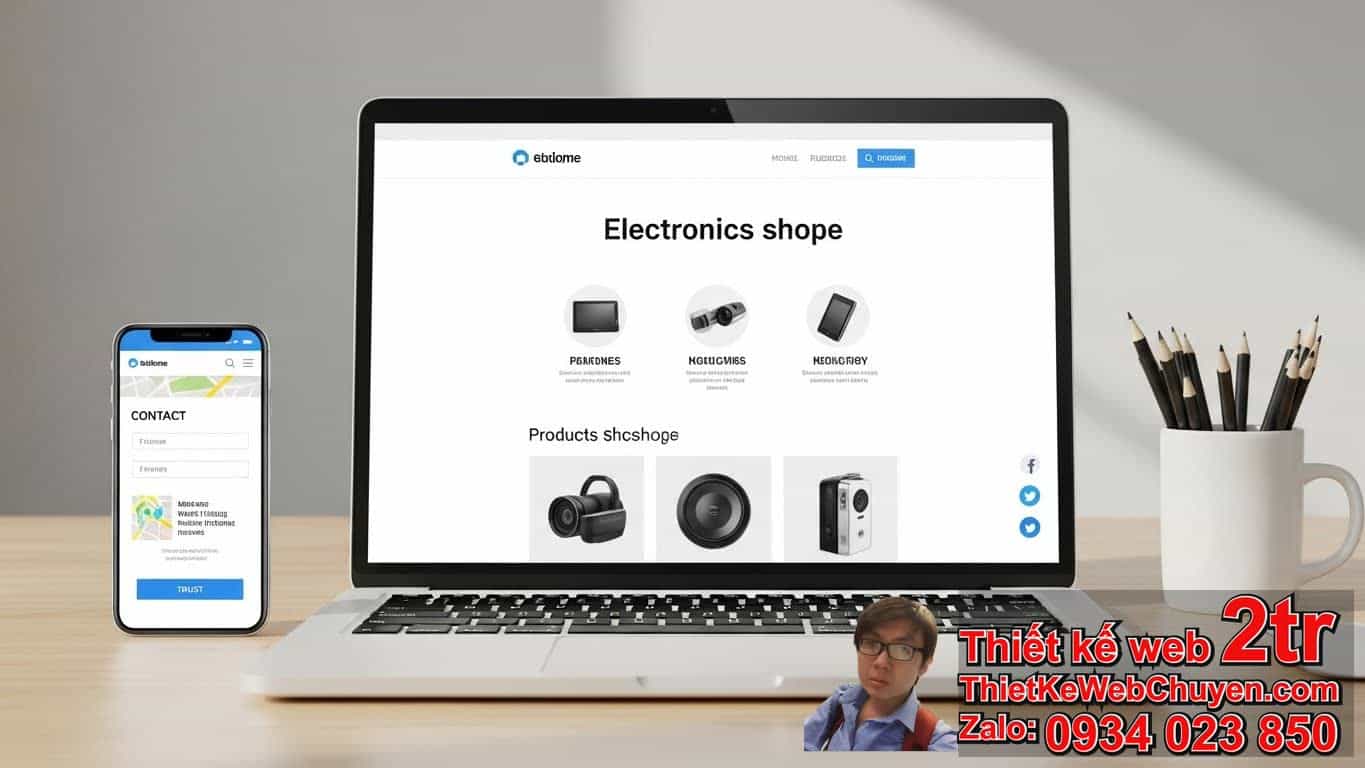 Thiết kế web cửa hàng điện máy bao nhiêu tiền với các gói cơ bản?