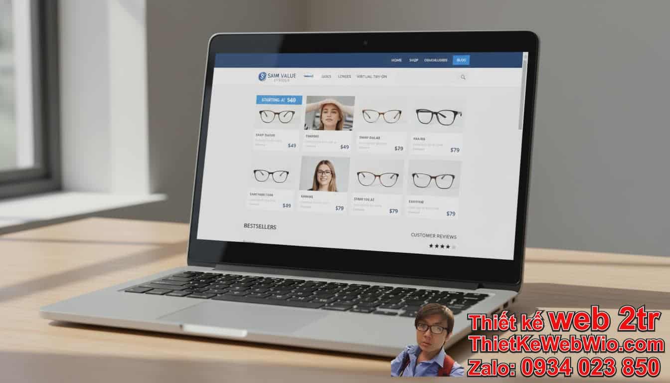 Thiết kế web cửa hàng mắt kính giá rẻ có thực sự hiệu quả không?
