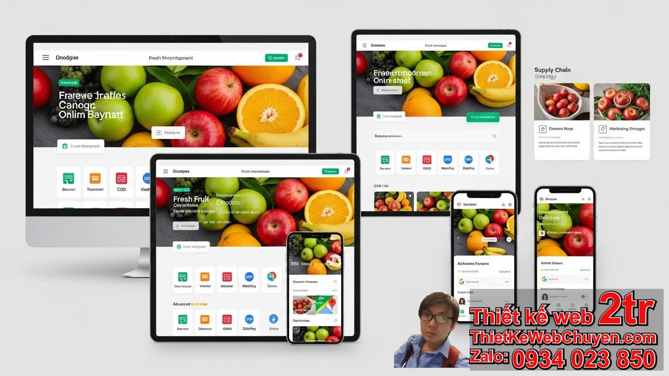 Thiết kế web cửa hàng trái cây tươi bao nhiêu tiền? Tổng quan về chi phí và các
yếu tố ảnh hưởng