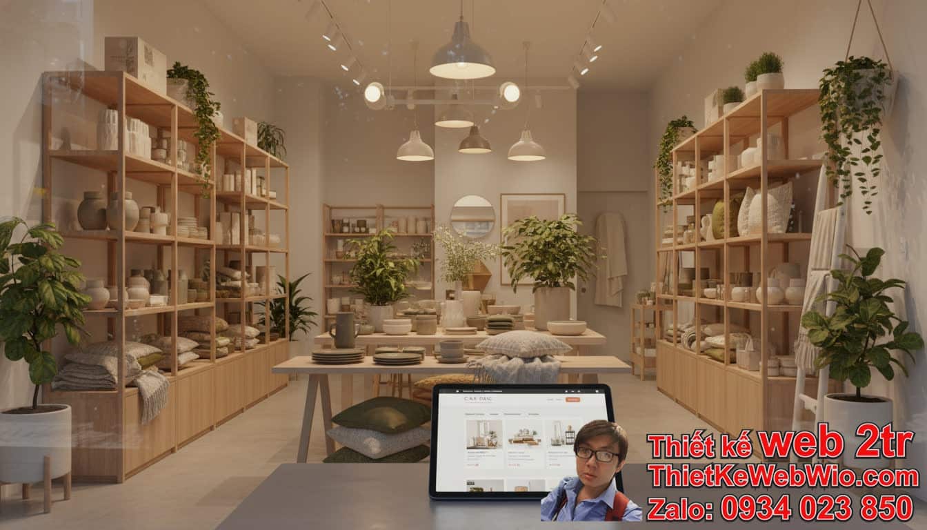 Thiết kế web cửa hàng trang trí decor giá rẻ: Tại sao phải đầu tư website?