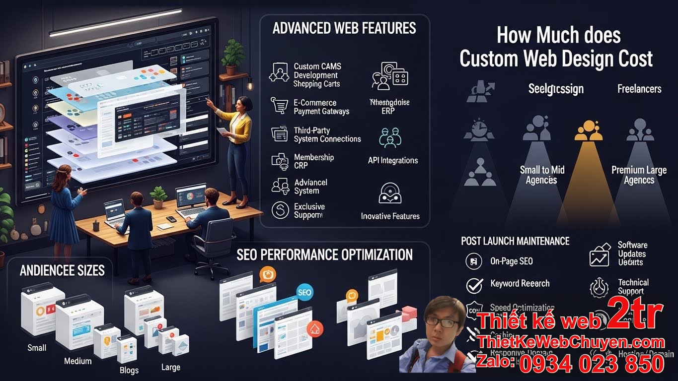 Thiết kế web custom design bao nhiêu tiền phụ thuộc vào yếu tố nào?
