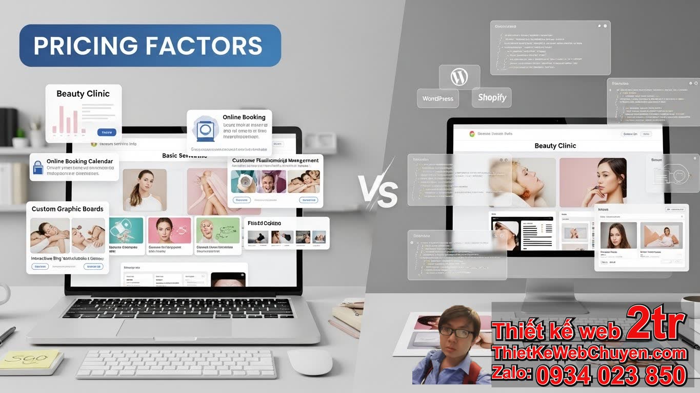 Thiết Kế Web Dịch Vụ Beauty Clinic Bao Nhiêu Tiền Cùng Các Yếu Tố Ảnh Hưởng?