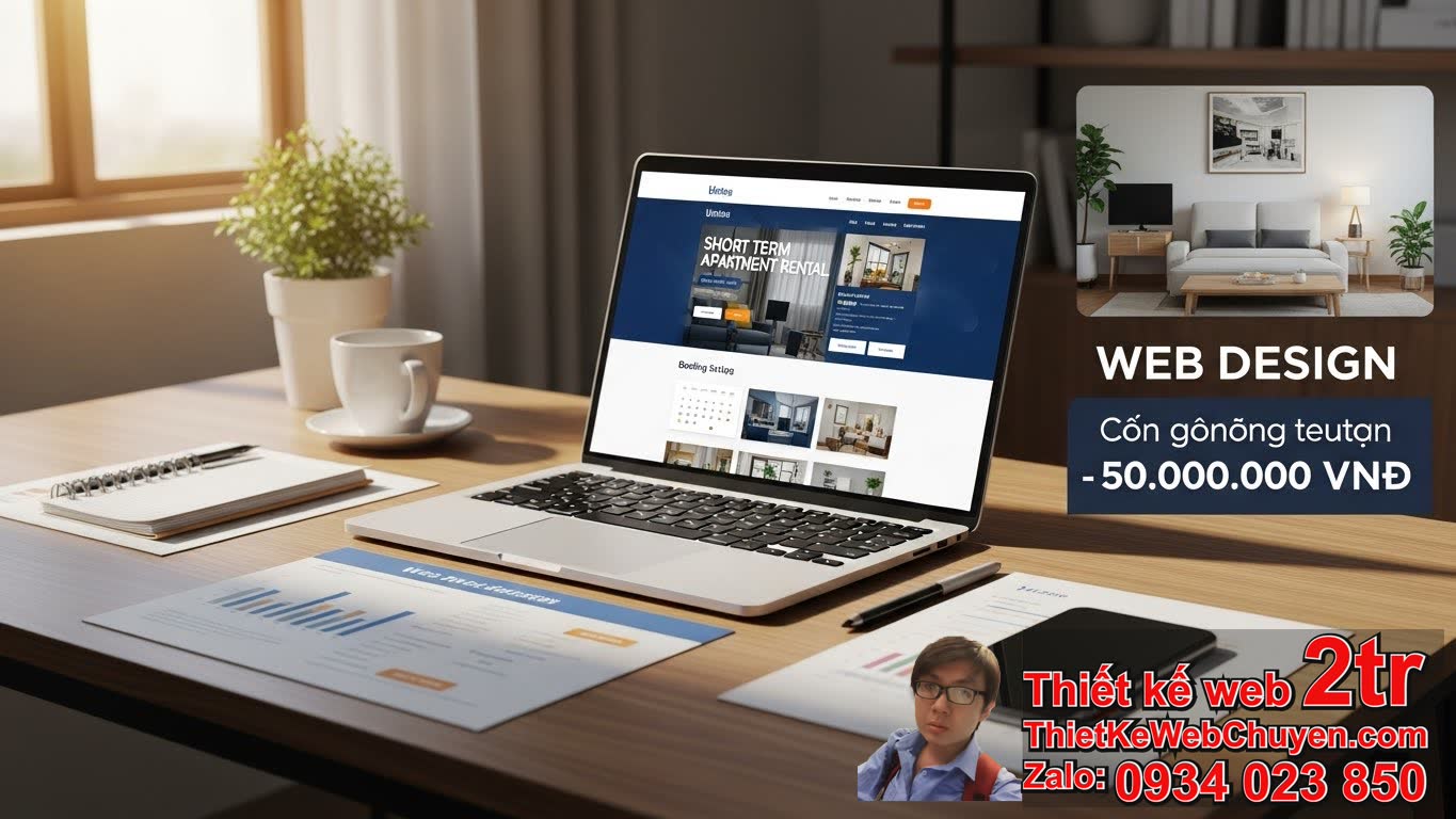 Thiết kế web Dịch vụ cho thuê căn hộ ngắn hạn bao nhiêu tiền? Tổng quan chi phí