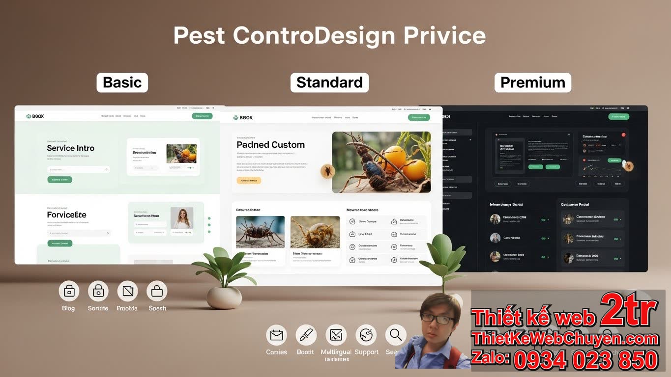 Thiết kế web Dịch vụ kiểm soát côn trùng bao nhiêu tiền? Các yếu tố ảnh hưởng
đến giá.