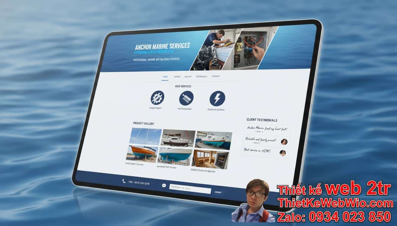 Thiết kế web Dịch vụ sửa chữa tàu thuyền giá rẻ: Tại sao lại quan trọng đối với
doanh nghiệp của bạn? Thiết kế web Dịch vụ sửa chữa tàu thuyền giá rẻ: Tại sao lại quan trọng đối với
doanh nghiệp của bạn?