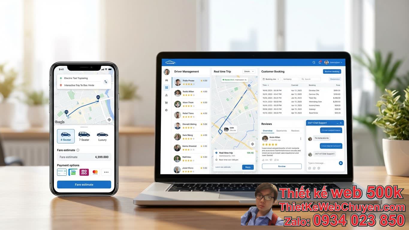 Thiết Kế Web Dịch Vụ Taxi Tăng Lượng Đặt Xe: Các Tính Năng Quan Trọng Cần Có Thiết Kế Web Dịch Vụ Taxi Tăng Lượng Đặt Xe: Các Tính Năng Quan Trọng Cần Có