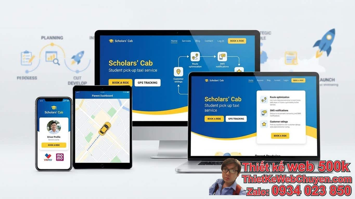 Thiết kế web dịch vụ taxi đưa đón học sinh mang lại những lợi ích gì? Thiết kế web dịch vụ taxi đưa đón học sinh mang lại những lợi ích gì?