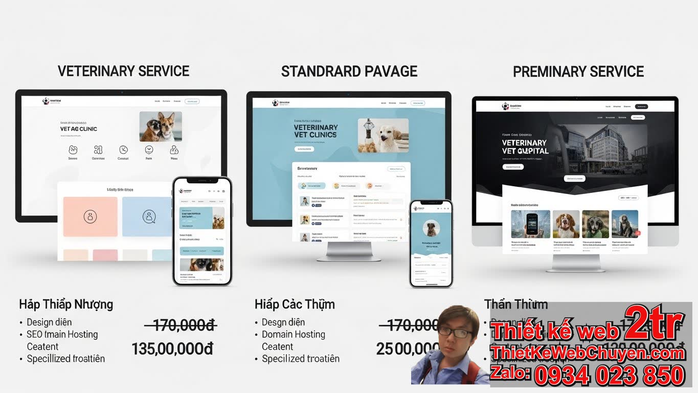 Thiết kế web dịch vụ thú y bao nhiêu tiền? Tổng quan về chi phí và các yếu tố
ảnh hưởng