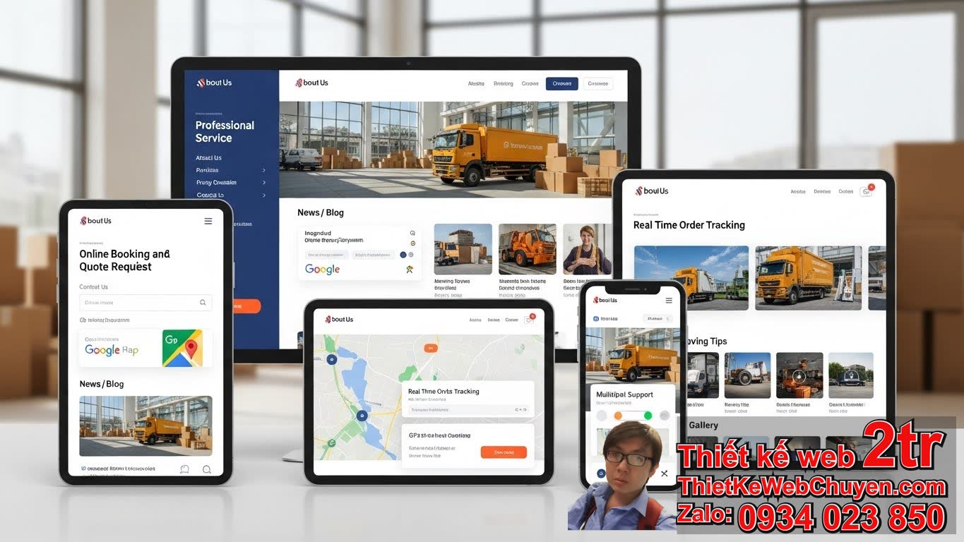 Thiết kế web dịch vụ vận chuyển nhà bao nhiêu tiền: Các yếu tố ảnh hưởng đến chi
phí?