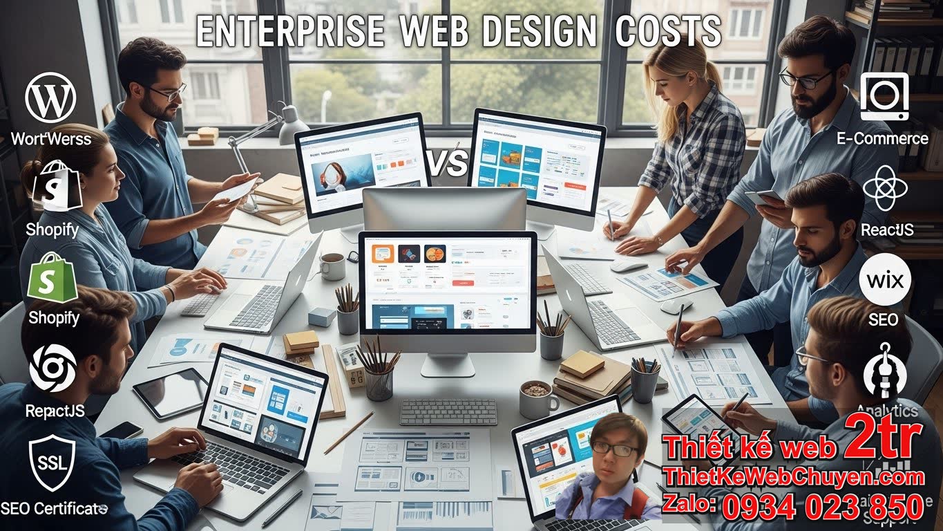 Thiết kế web doanh nghiệp bao nhiêu tiền: Tổng quan về các yếu tố tác động