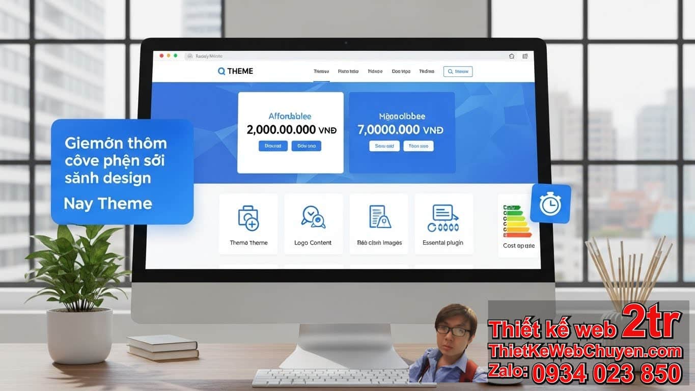 Thiết kế web dùng theme có sẵn giá bao nhiêu là hợp lý cho doanh nghiệp nhỏ?