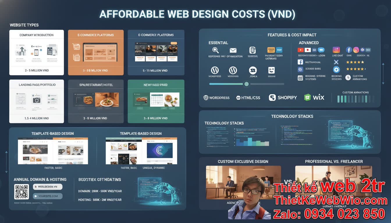 Thiết kế web giá rẻ giá bao nhiêu các yếu tố ảnh hưởng?