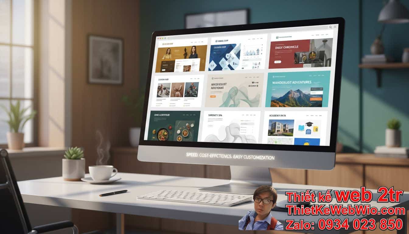 Thiết kế web giá rẻ theo mẫu có sẵn là gì và tại sao bạn nên lựa chọn?