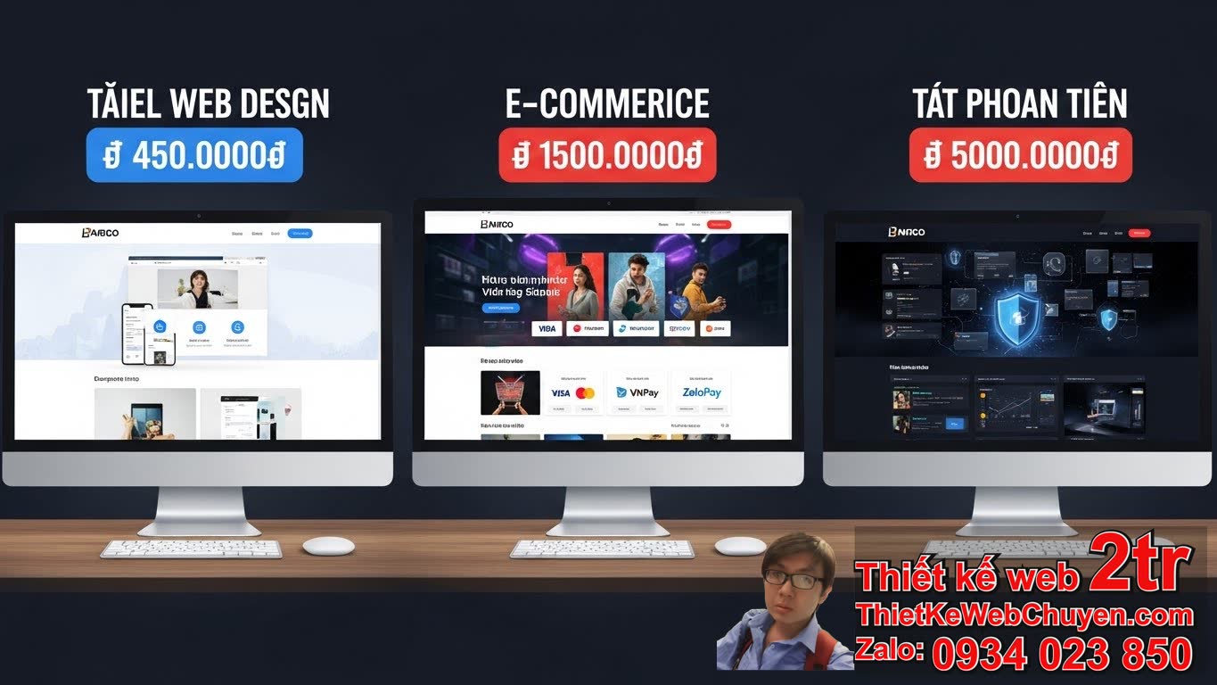 Thiết kế web giao diện riêng bao nhiêu tiền? Tổng quan và bảng giá tham khảo