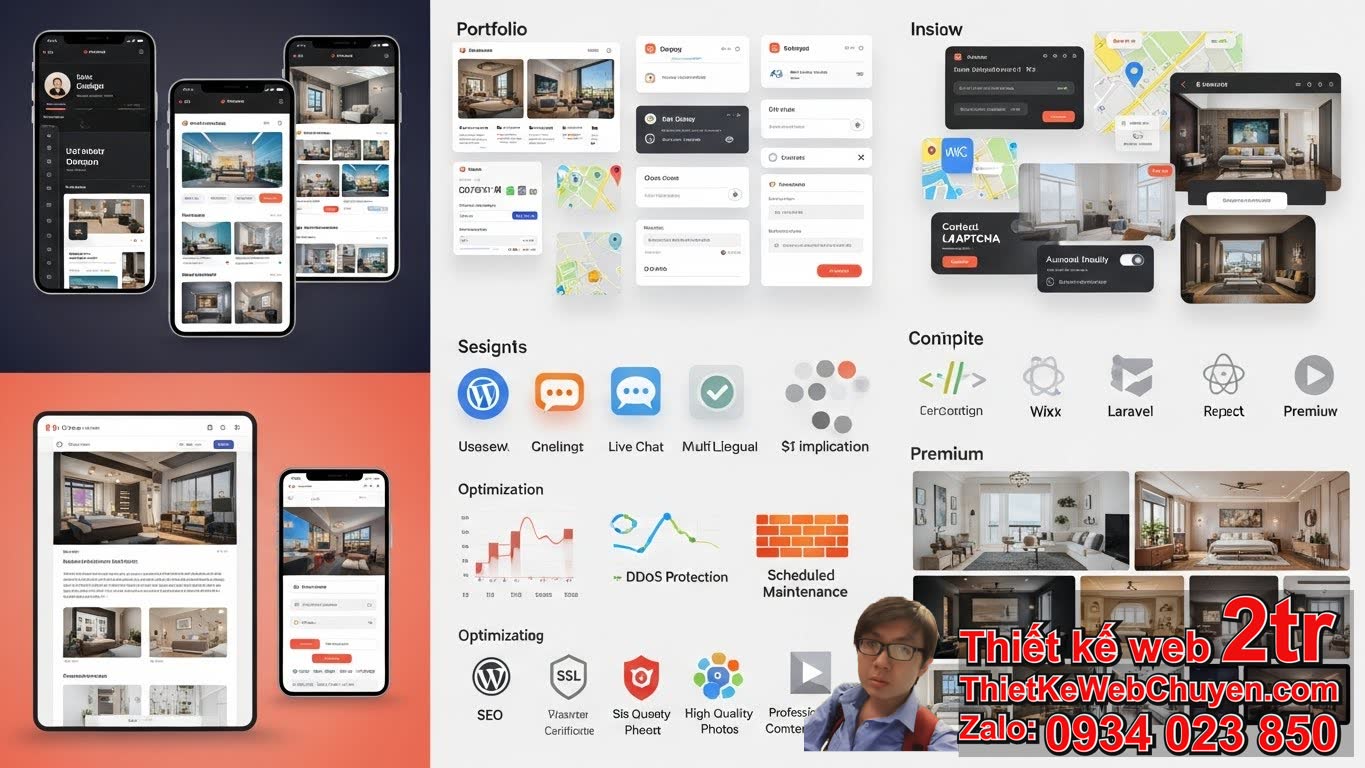 Thiết kế web giới thiệu dự án xây dựng nội thất bao nhiêu tiền với các yếu tố
ảnh hưởng?
