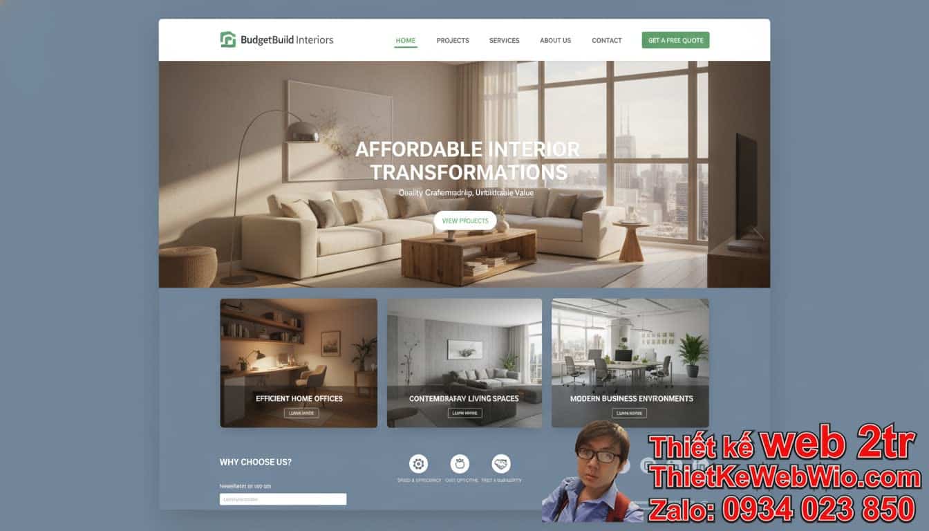 Thiết Kế Web Giới Thiệu Dự Án Xây Dựng Nội Thất Giá Rẻ Có Thực Sự Hiệu Quả?