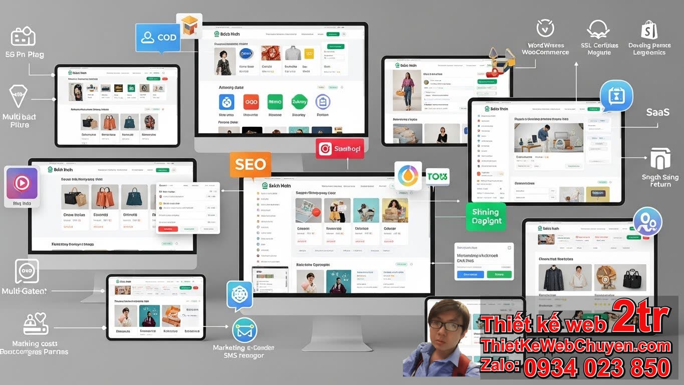 Thiết kế web giống Bách Hóa Xanh bao nhiêu tiền và những yếu tố ảnh hưởng?