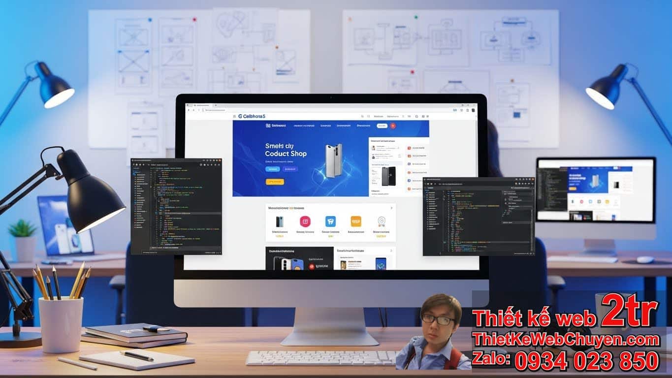 Thiết kế web giống CellphoneS bao nhiêu tiền? Phân tích chi phí cơ bản.
