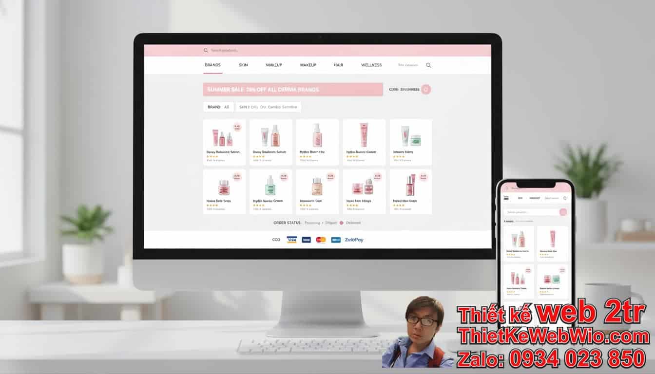 Thiết kế web giống Hasaki giá rẻ: Tại sao lại là Hasaki?