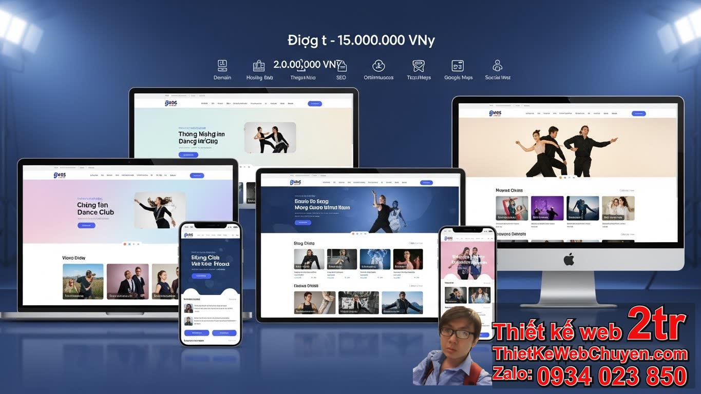 Thiết kế web hội khiêu vũ bao nhiêu tiền? Yếu tố nào ảnh hưởng đến giá thiết kế
website hội khiêu vũ?