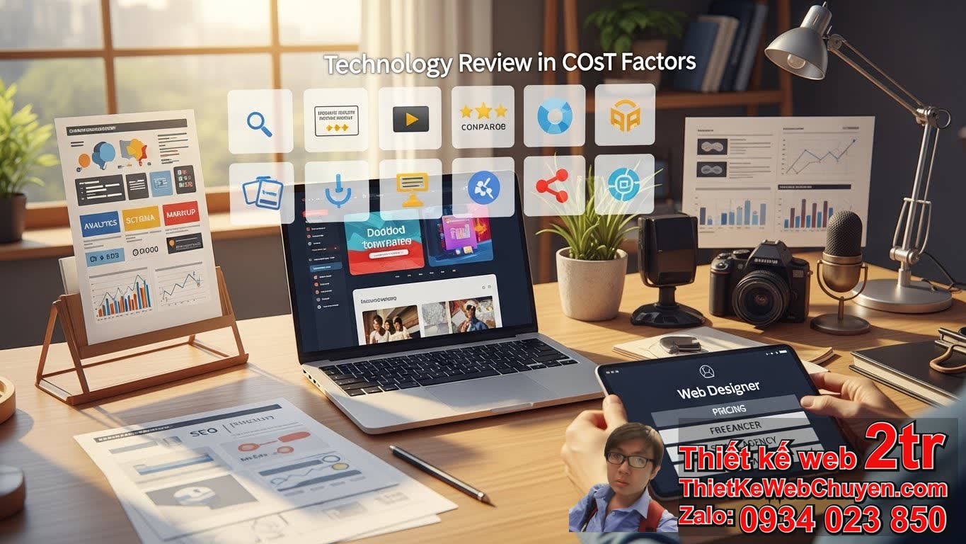 Thiết kế web kênh review công nghệ bao nhiêu tiền: Các yếu tố ảnh hưởng?