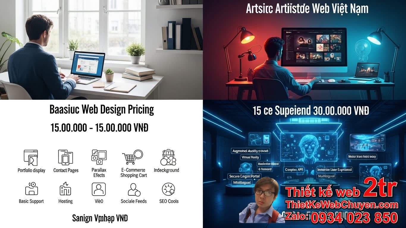 Thiết kế web nghệ thuật bao nhiêu tiền và những yếu tố quyết định?