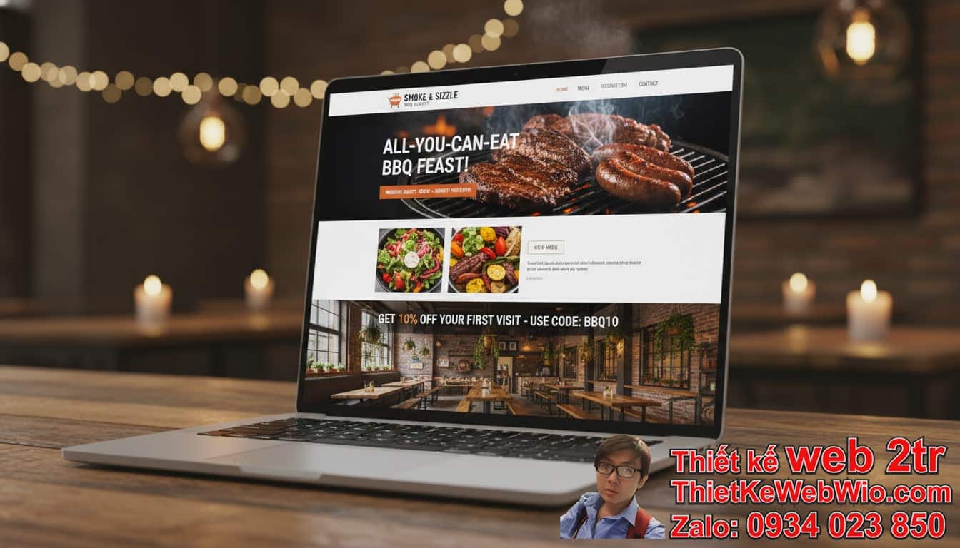 Thiết Kế Web Nhà Hàng BBQ Buffet Giá Rẻ, Tại Sao Cần Thiết?