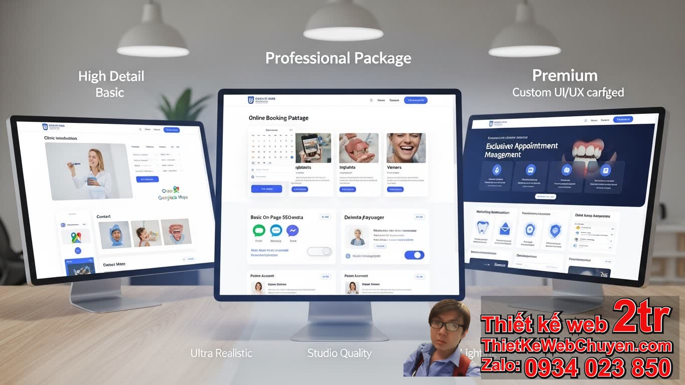 Thiết kế web nha khoa răng bao nhiêu tiền là hợp lý nhất?