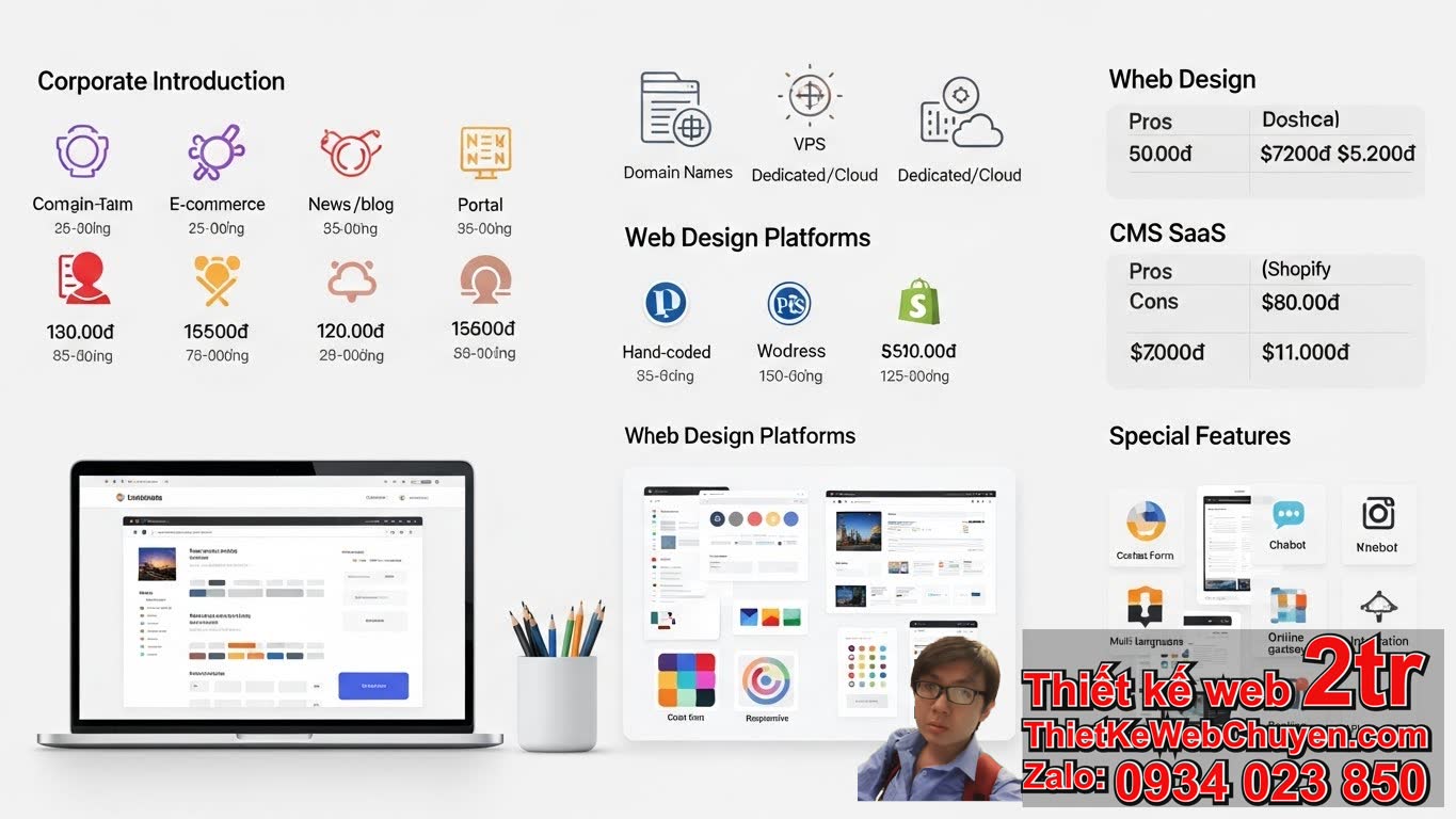 Thiết kế web online bao nhiêu tiền? Tổng quan các yếu tố ảnh hưởng