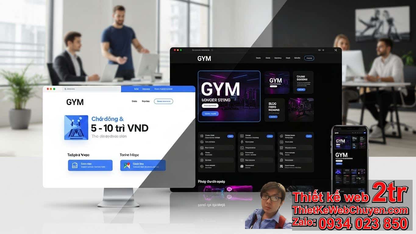 Thiết kế web phòng tập gym bao nhiêu tiền? Các yếu tố ảnh hưởng trực tiếp đến
giá
