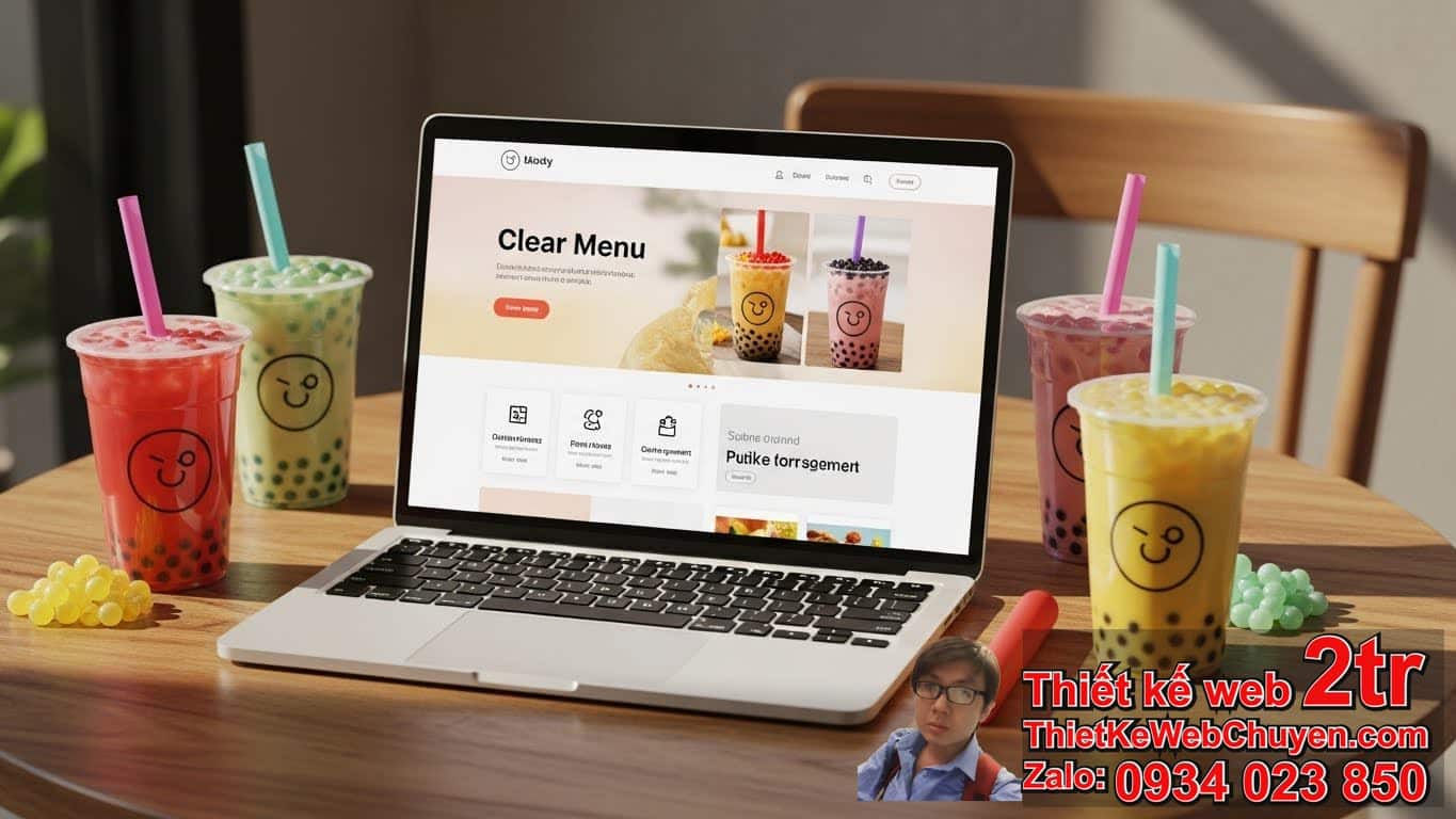 Thiết kế web quán trà sữa bao nhiêu tiền để có một website hiệu quả?