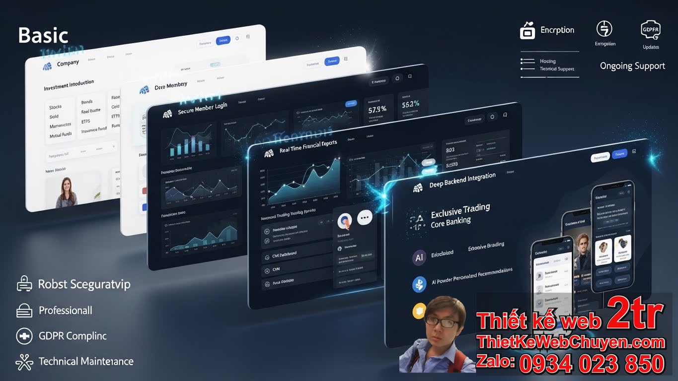 Thiết kế web Quỹ đầu tư Công ty quản lý quỹ bao nhiêu tiền ảnh hưởng bởi yếu tố
nào?